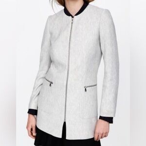 Light gray coat ZARA.